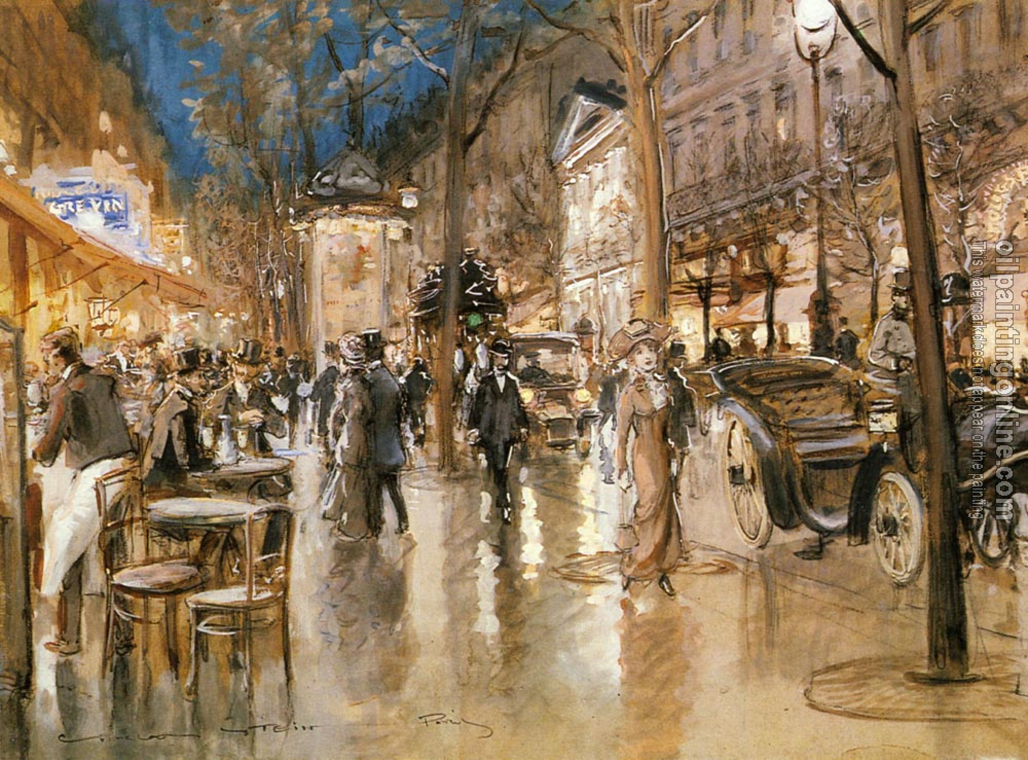 Georges Stein - Evening On A Parisian Boulevard